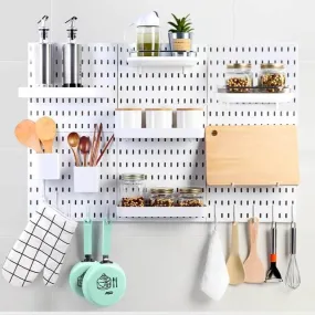 DIY Modular Pegboard Wall Storage Set