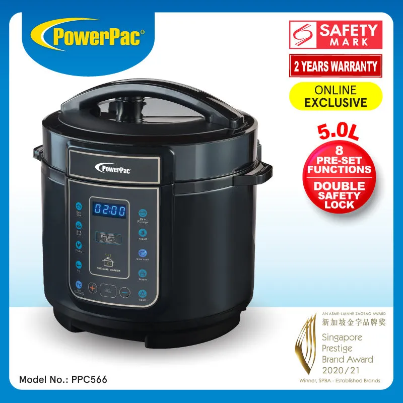 Electric Pressure Cooker Double Safety Lock 5.0L (PPC566)