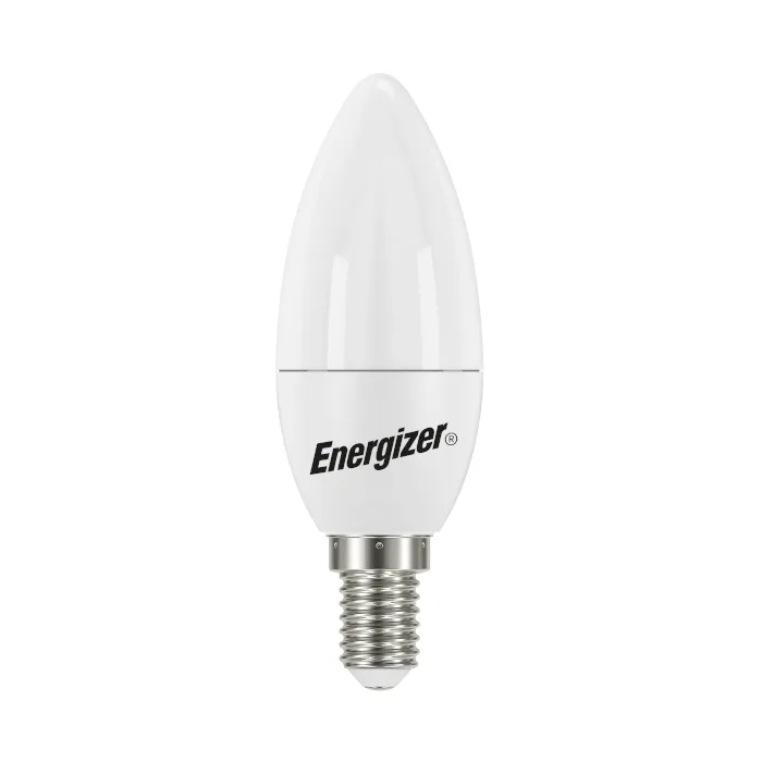 Energizer 4.9W E14 Candle LED Bulb - 4 Pack - 470lm - 3000K