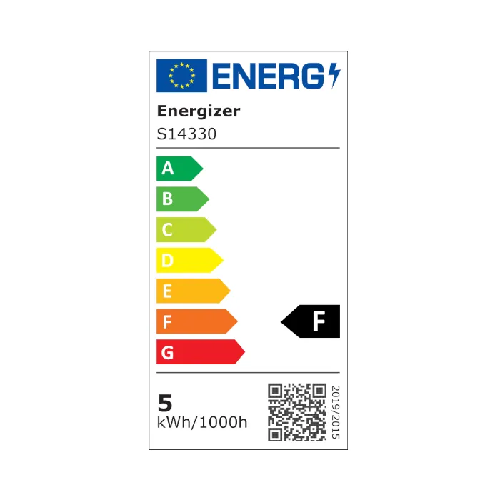 Energizer 4.9W E14 Candle LED Bulb - 4 Pack - 470lm - 3000K