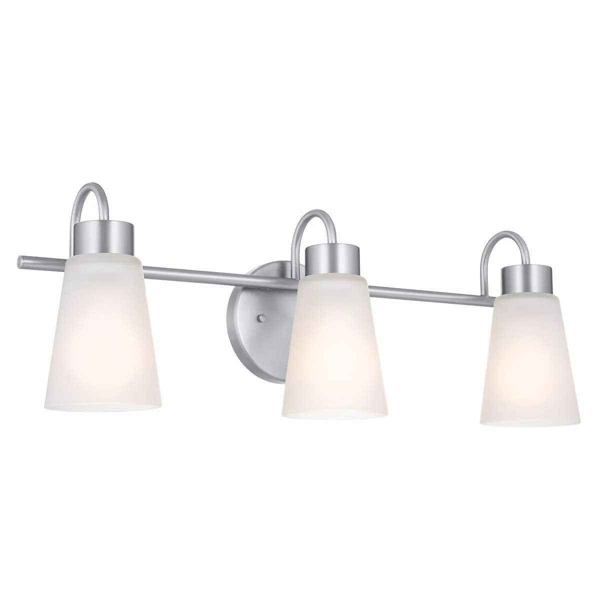 Erma 23 in. 3 Lights Vanity Light Brushed Nickel finish