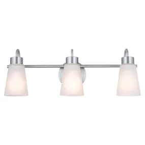 Erma 23 in. 3 Lights Vanity Light Brushed Nickel finish