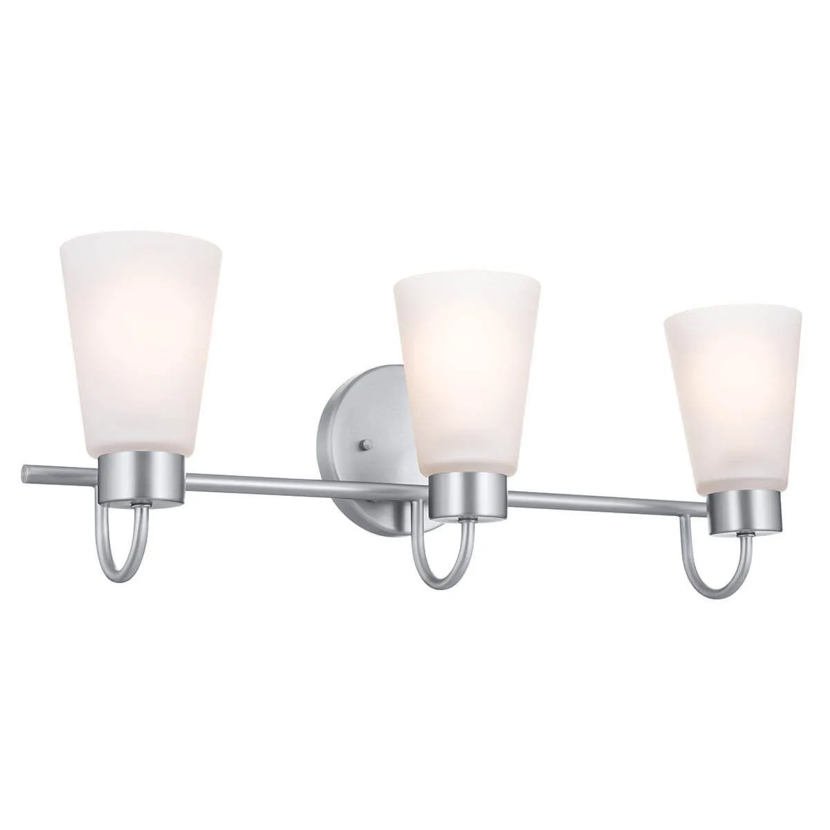 Erma 23 in. 3 Lights Vanity Light Brushed Nickel finish