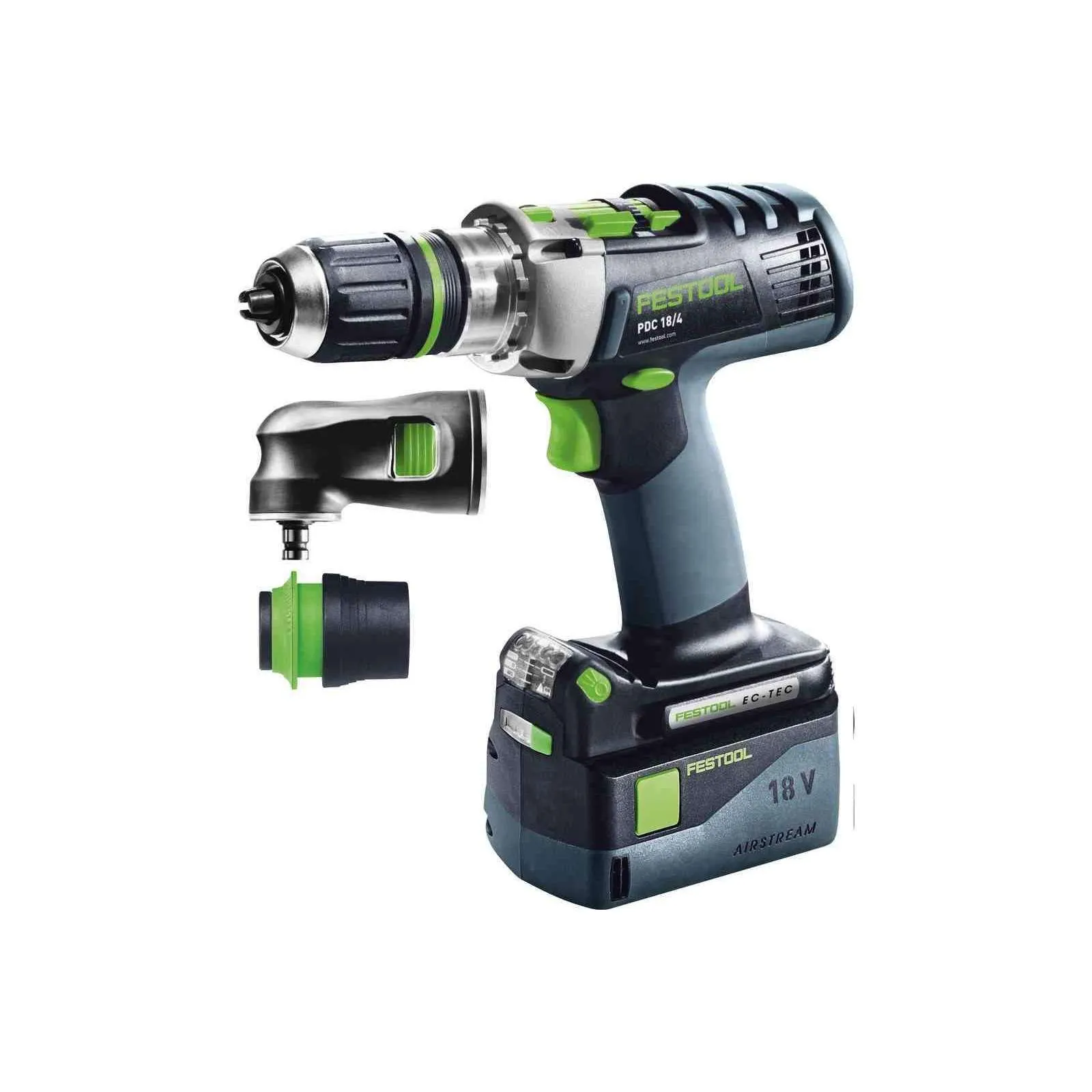 Festool Cordless Drill 576476 QUADRIVE PDC 18/4 HPC 4,0 I-Set-TCL