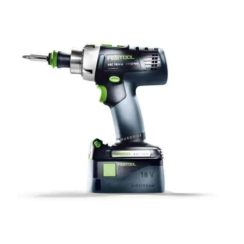 Festool Cordless Drill 576476 QUADRIVE PDC 18/4 HPC 4,0 I-Set-TCL