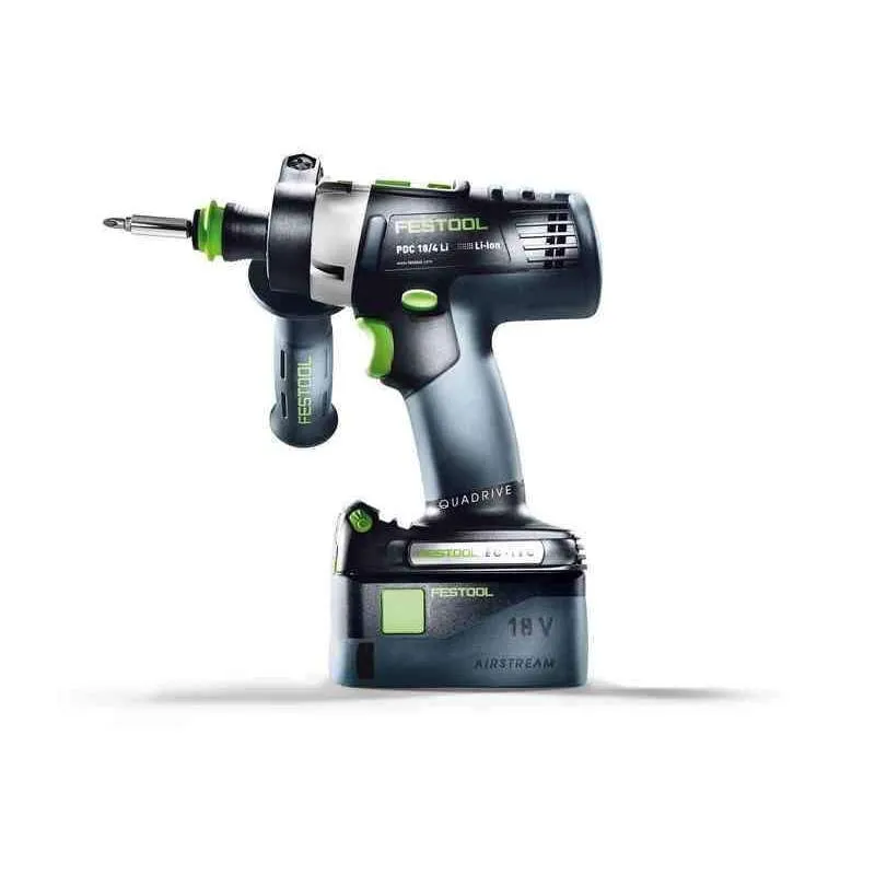 Festool Cordless Drill 576476 QUADRIVE PDC 18/4 HPC 4,0 I-Set-TCL