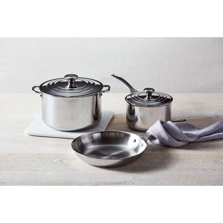 Five-Piece Stainless Steel Cookware Set