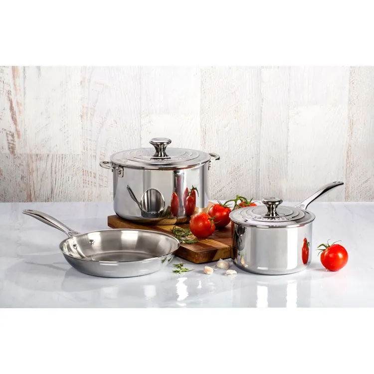 Five-Piece Stainless Steel Cookware Set