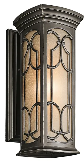 Franceasi Outdoor Wall 1-Light in Olde Bronze