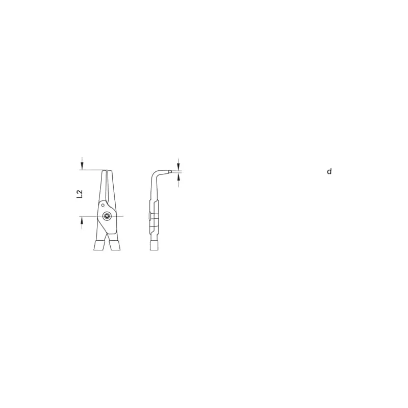 Gedore 2930838 Circlip Pliers For Internal Retaining Rings