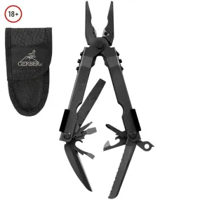 Gerber MP600 Needlenose Multi-Tool (Black Oxide w/ Nylon Sheath) (Customised)