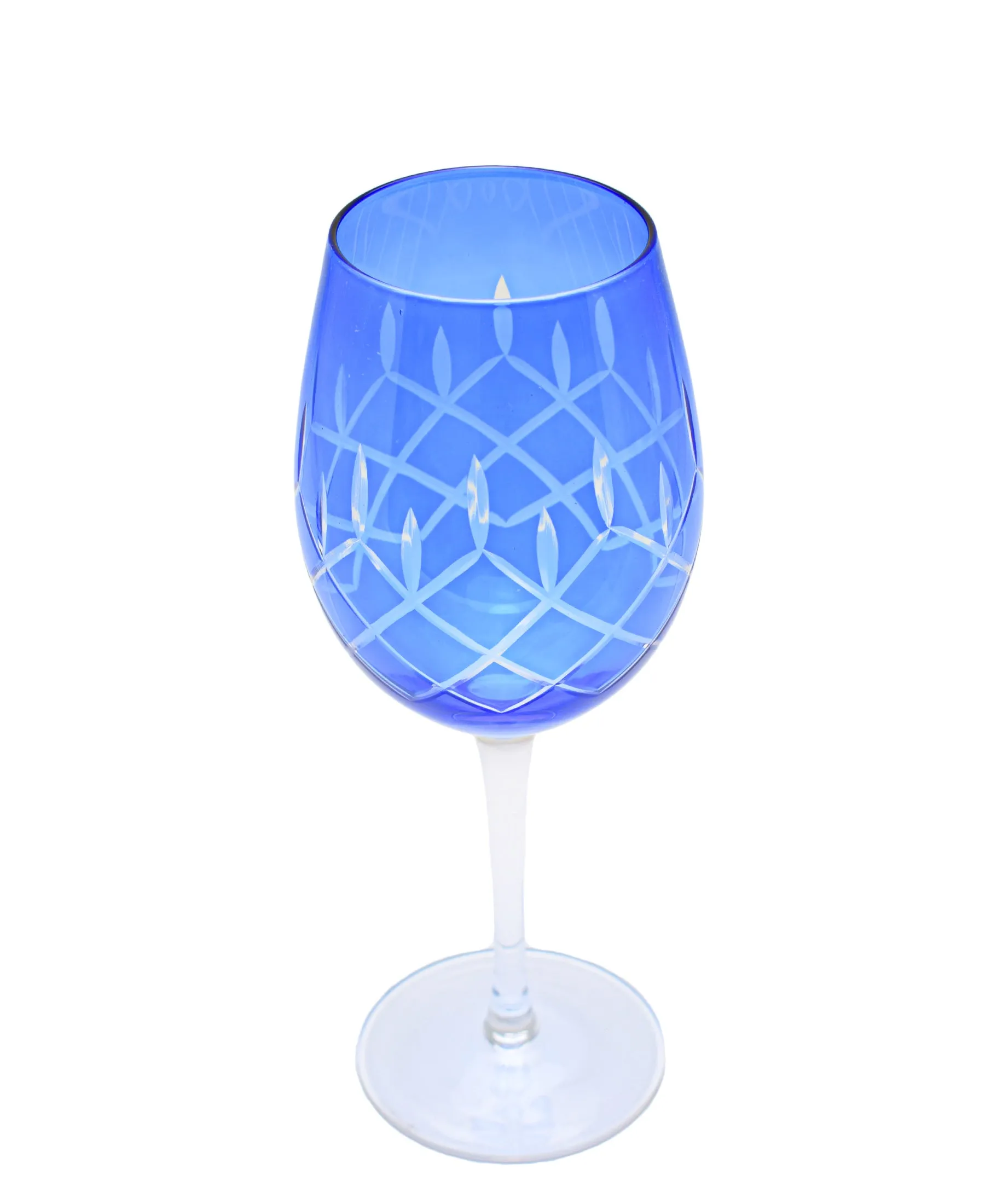 Glacier Zora Blue Cut Wine- 450ML 23CM