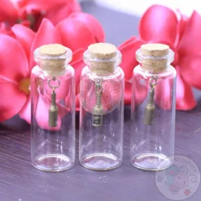 Glass Bottle with Charm (Champagne Bottle)