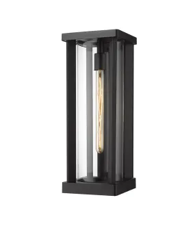 Glenwood 1-Light Outdoor Wall Sconce in Black