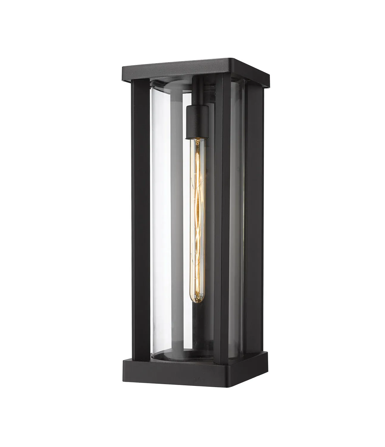 Glenwood 1-Light Outdoor Wall Sconce in Black