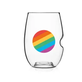 *Govino Flexible Shatterproof Reusable Wine Glasses | 16-oz Each 2 Pack | Pride