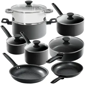 Granitestone 13-Piece Pro Premier Hard Anodized Stovetop Set with Easy Grip Handles