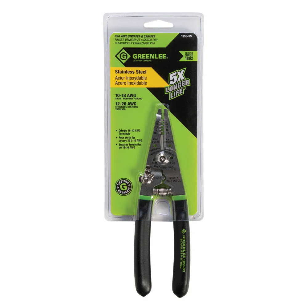 Greenlee 1950-SS SS Wire Stripper Pro, 10 - 18 AWG