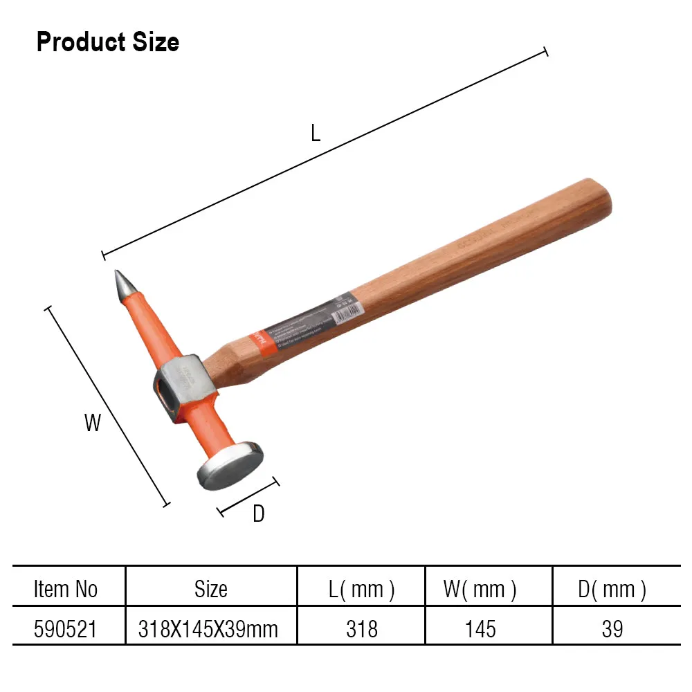 Harden Pick & Finishing Hammer 318X145X39mm