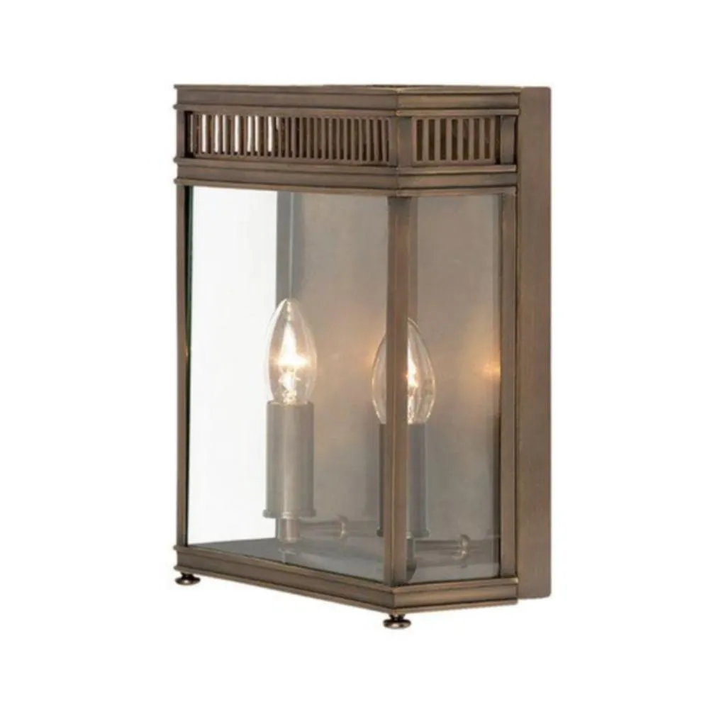 Holborn Small/Medium Half Lantern E14 in Dark Bronze and Polished Chrome Elstead Lighting - ELS.HL7