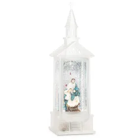 Holy Family in Glitter LED Lantern