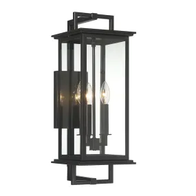 Hudson 3 Light Outdoor Wall Mount - Small