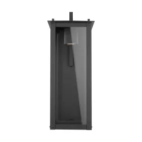 Hunt Coastal Outdoor Wall Lantern - Medium 20.75" - Black - Night Sky