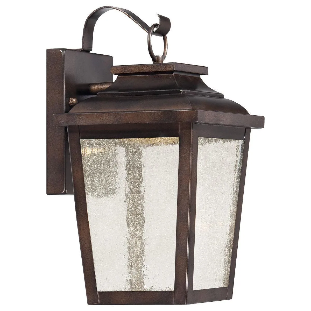 Irvington Manor 12 in. LED Outdoor Wall Lantern Bronze Finish