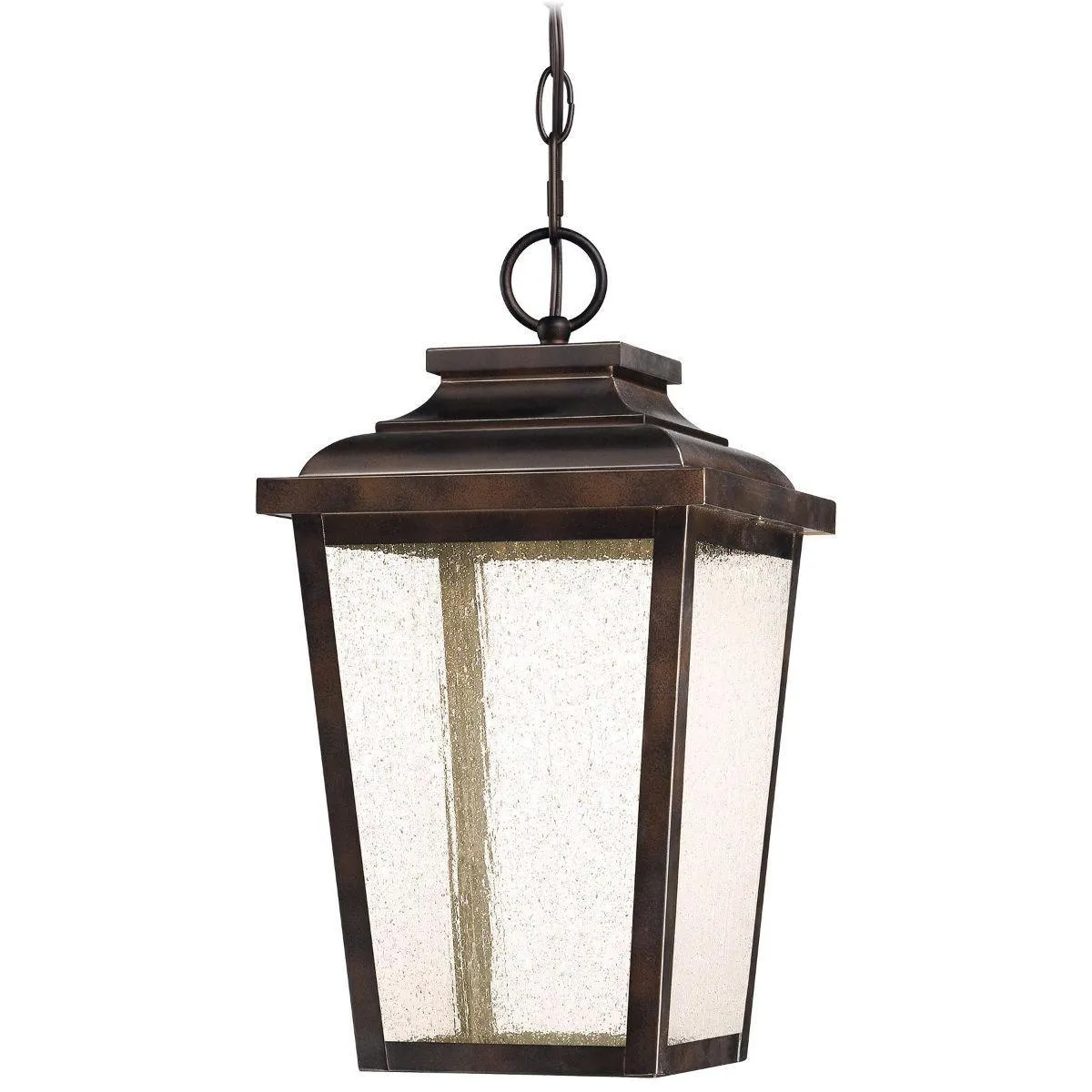 Irvington Manor 9 in. LED Outdoor Hanging Lantern Bronze finish