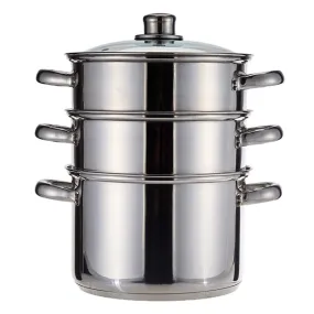 Kitchen Craft 3 Tier Steamer 22cm Stainless Steel