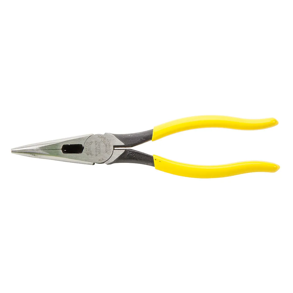 Klein D203-8  -  8" Side Cutter Long Nose Pliers