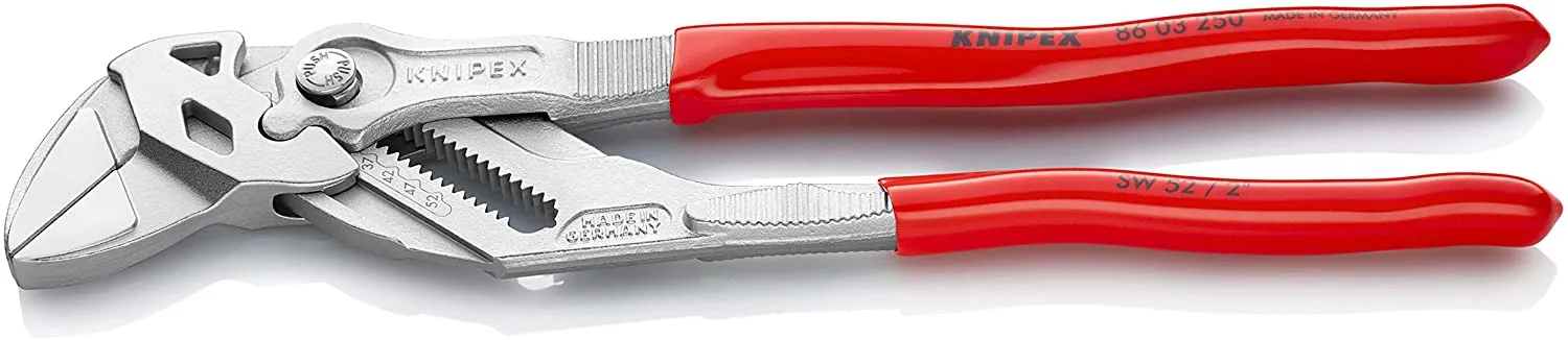 Knipex 86 03 250 10" Pliers Wrench, Chrome