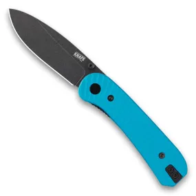 Lander 1 Pocket Knife - Limited Edition Solar Flare Aluminum Scales - S35VN - Teal