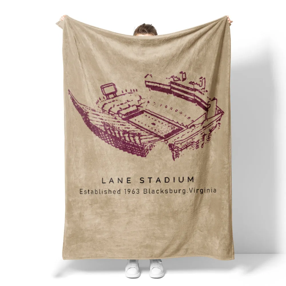 Lane Stadium - Virginia Tech Hokies Football,College Football Blanket for Fans of American Football