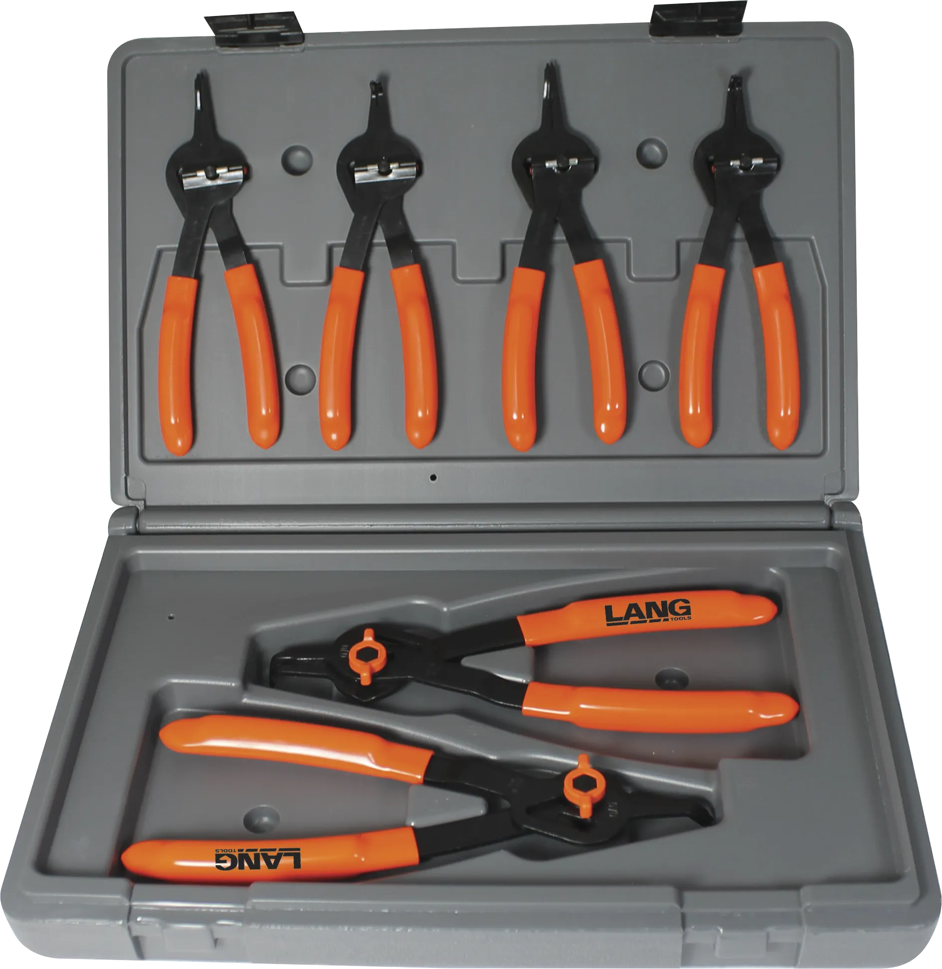 Lang 3597 6 Pc Quick Switch Internal External Snap Ring Pliers Set