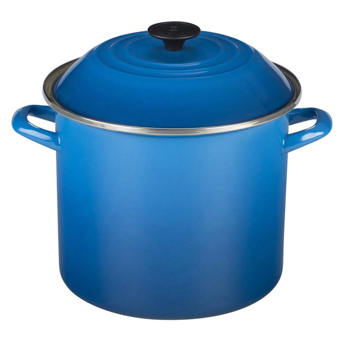 Le Creuset Enamel on Steel Stockpot With Lid, 10-Quart, Marseille