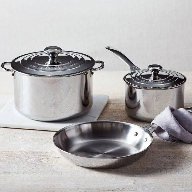 Le Creuset Stainless Steel 5-Piece Cookware Set