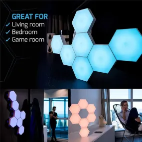 LED Quantum Hexagonal Touch Sensor Lamp - Modern Home Decor Panel Light