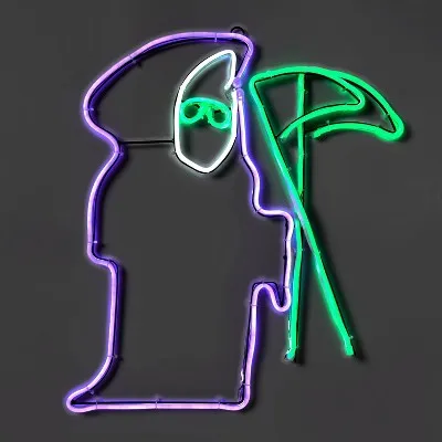 LED Reaper with Motion Rope Halloween Lighted Sign - Hyde & EEK! Boutique