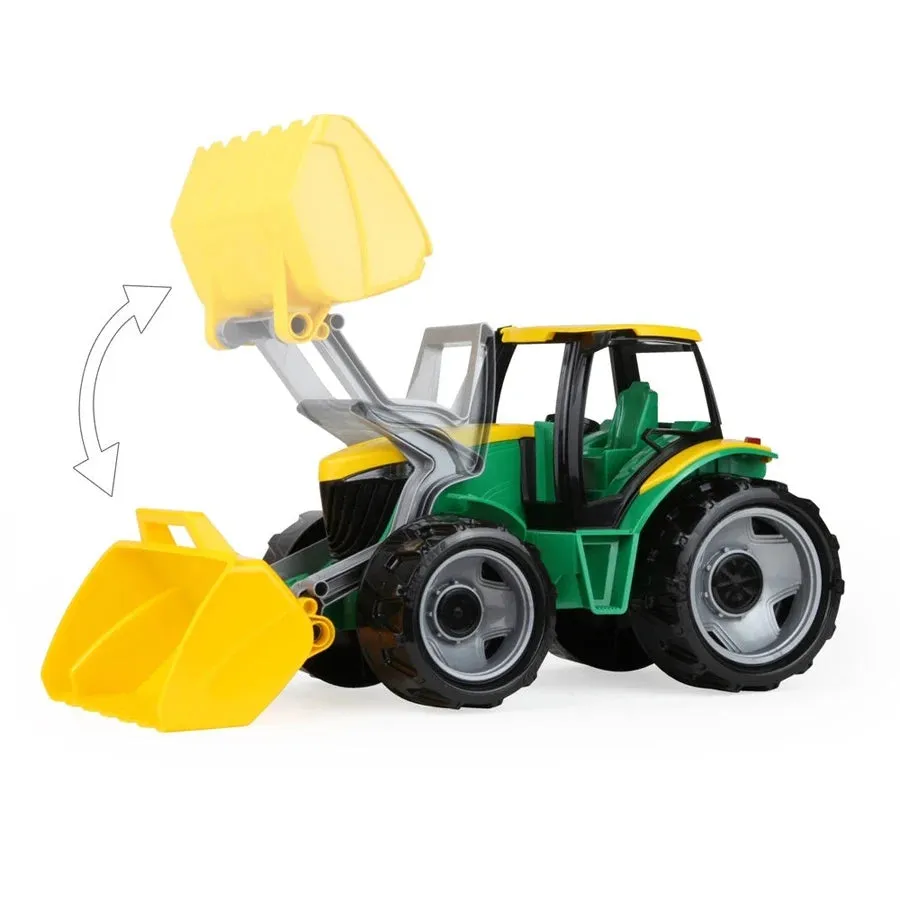 Lena Giga Trucks Tractor With Front Shovel (Green/Yellow, Open Box)