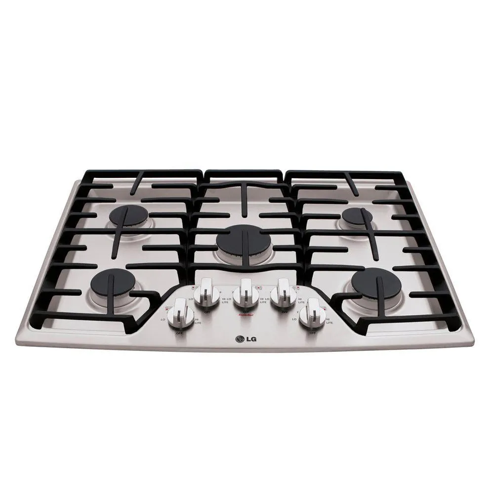 LG - 30" Built In Gas Cooktop - Stainless steel