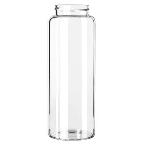 Libbey 92170 33 oz. Kinetix Glass Water Bottle with Metal Lid - Case of 12 Pcs