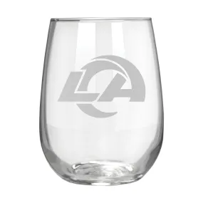 Los Angeles Rams 17 oz. Stemless Wine Glass