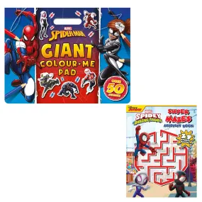 Marvel Spider-Man Activity| Colouring Set of 2 Book