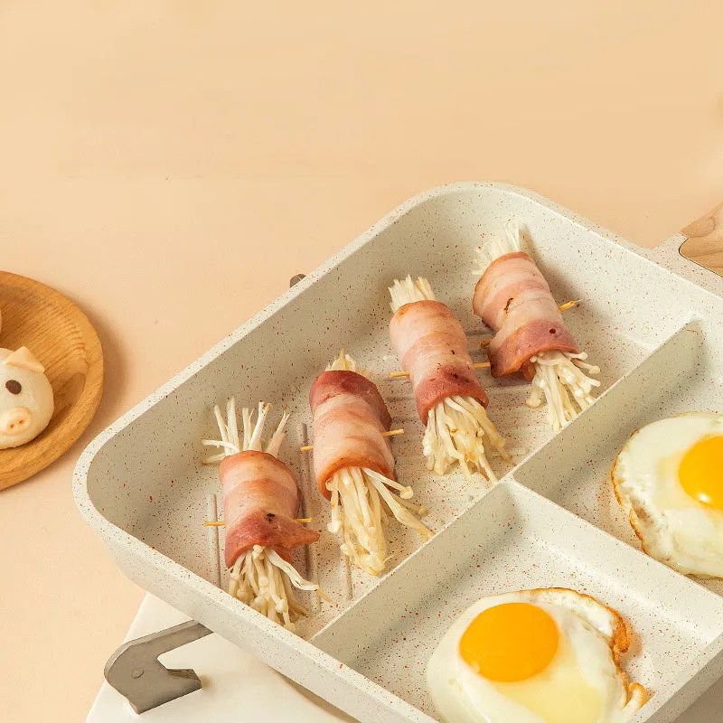 Medical Stone Frying Pan Egg Frying Pan Breakfast Pot Special Convenient Omelet Tool Steak Pan Non-stick Pan Fat Reduction