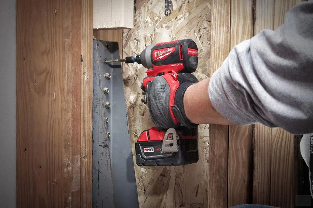 MILWAUKEE M18 Brushless 2-Tool Combo Kit, Hammer Drill/ 3-Speed Impact Driver [2893-22]