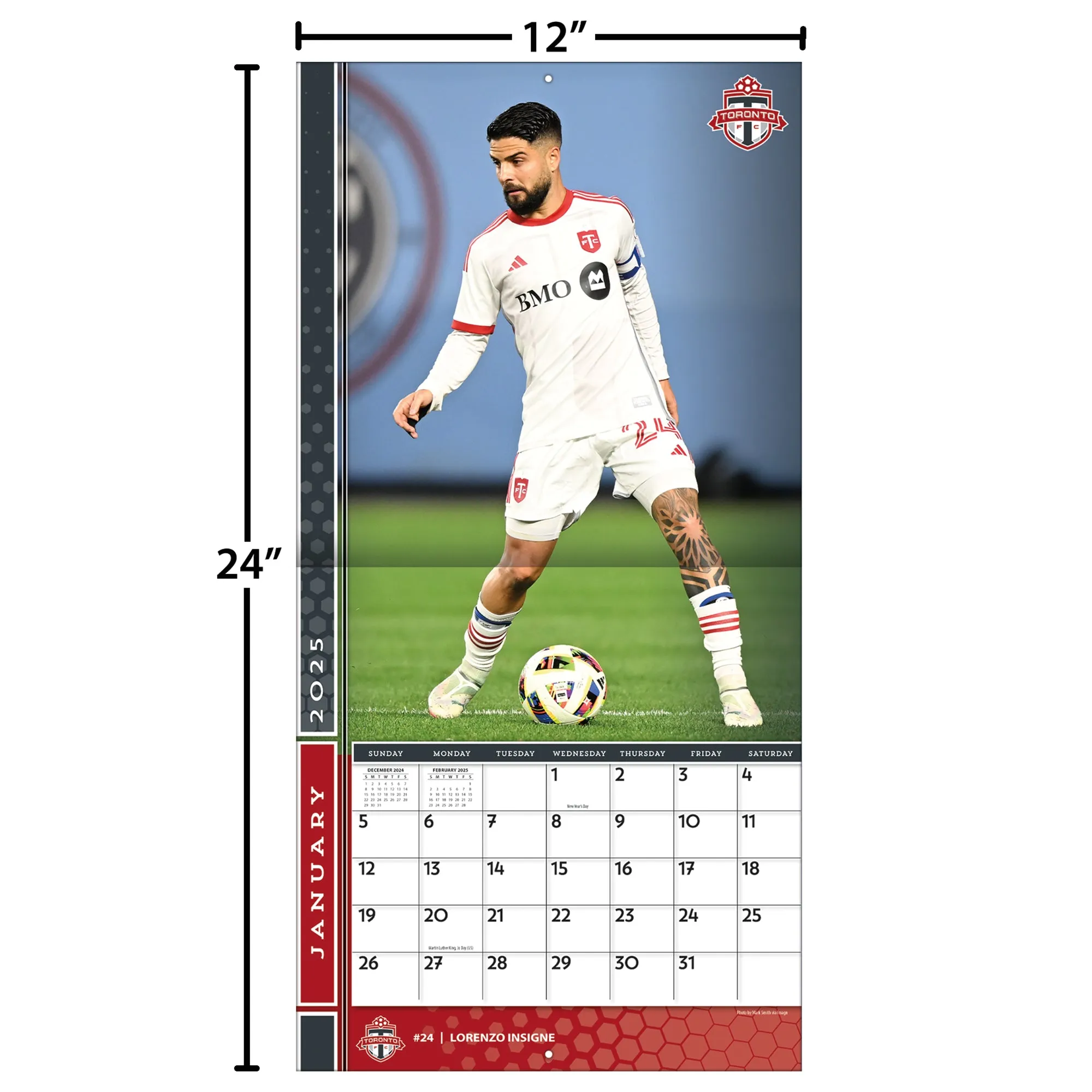 MLS Toronto Wall 2025 Calendar