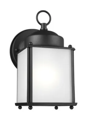 New Castle Collection - One Light Outdoor Wall Lantern | Finish: Black - 8592001-12