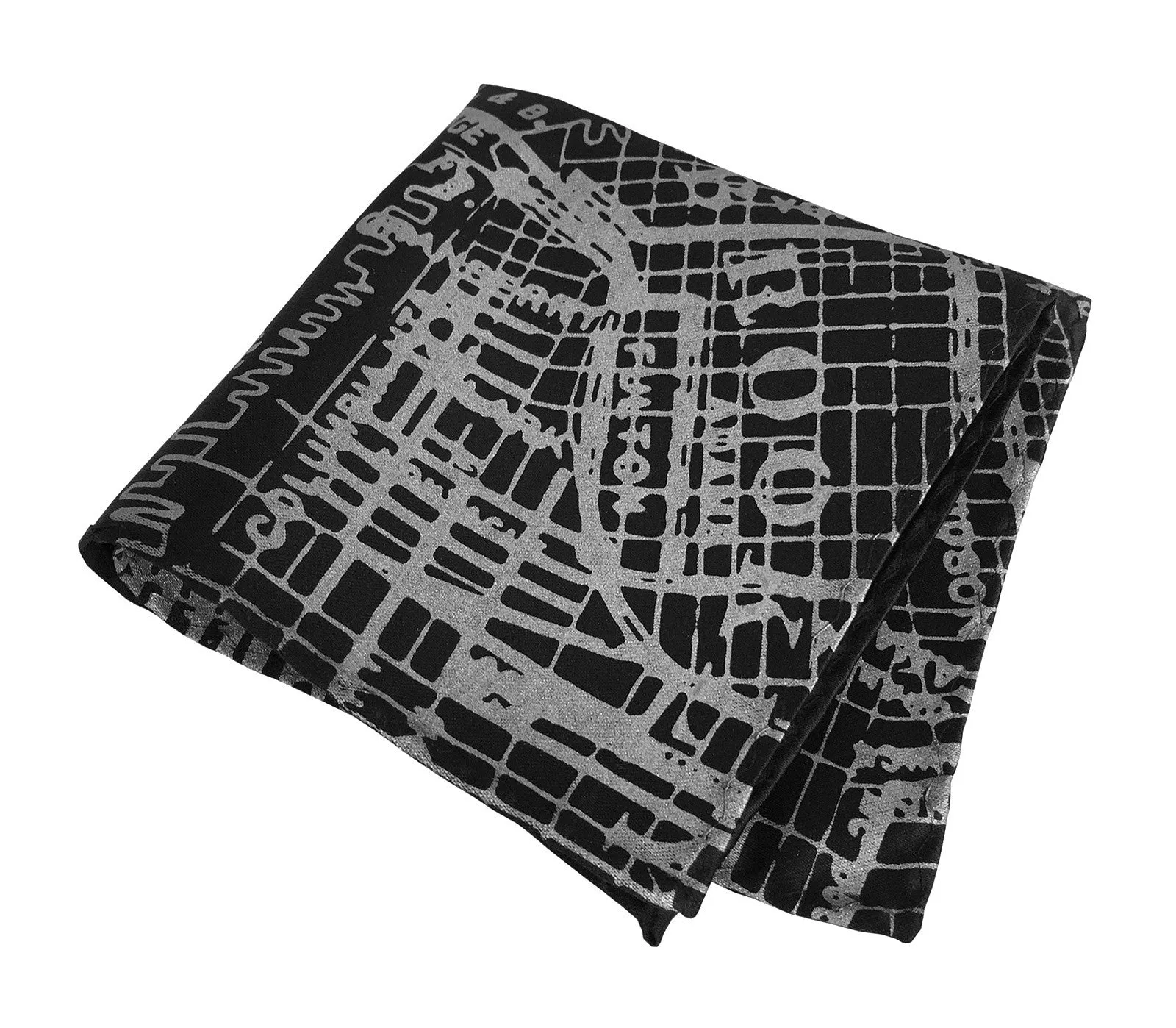 New York City Map Pocket Square