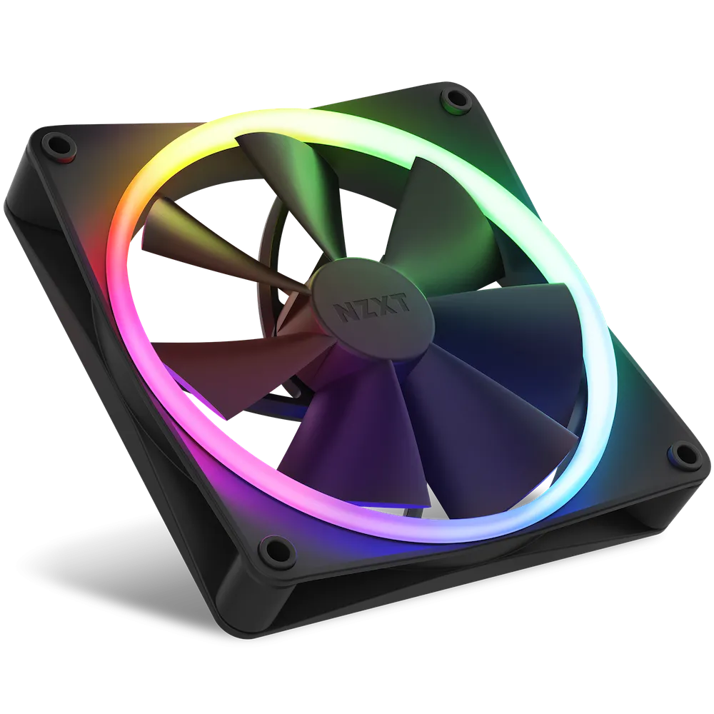 NZXT F140 RGB DUO 14cm Twin Pack 2 x Fan Kit Case Fan RF-D14DF-B1